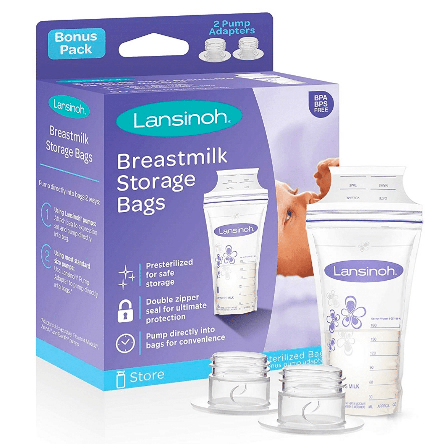 Lansinoh bolsas congelación leche materna 25uds