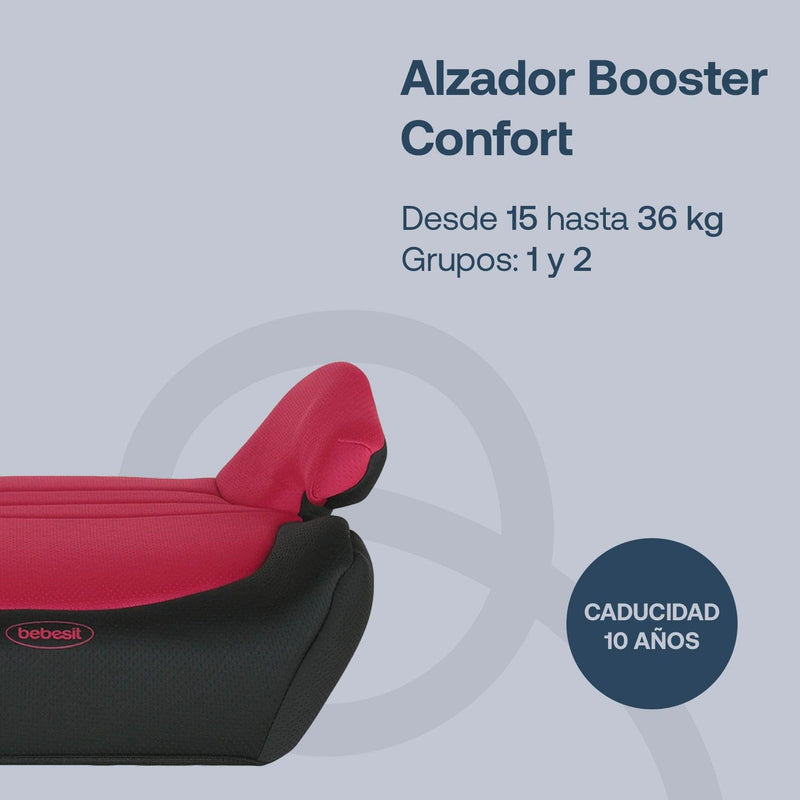 Alzador Booster Confort Rojo, Bebesit - KIDSCLUB Tienda ONLINE