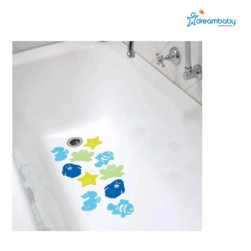 Pack 10 gomas antideslizantes tina de baño. Dreambaby - KIDSCLUB Tienda ONLINE