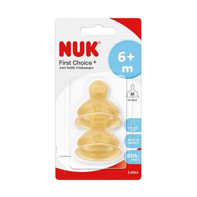 Chupete Nuk Latex Natural Pack 2 Unidades. Etapa 1 (0-6 Meses