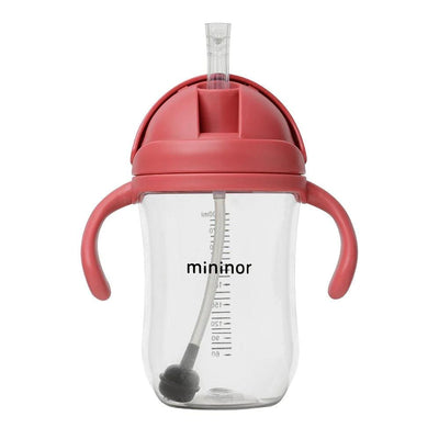 Vaso con bombilla 330 ml Rojo, Mininor - KIDSCLUB Tienda ONLINE